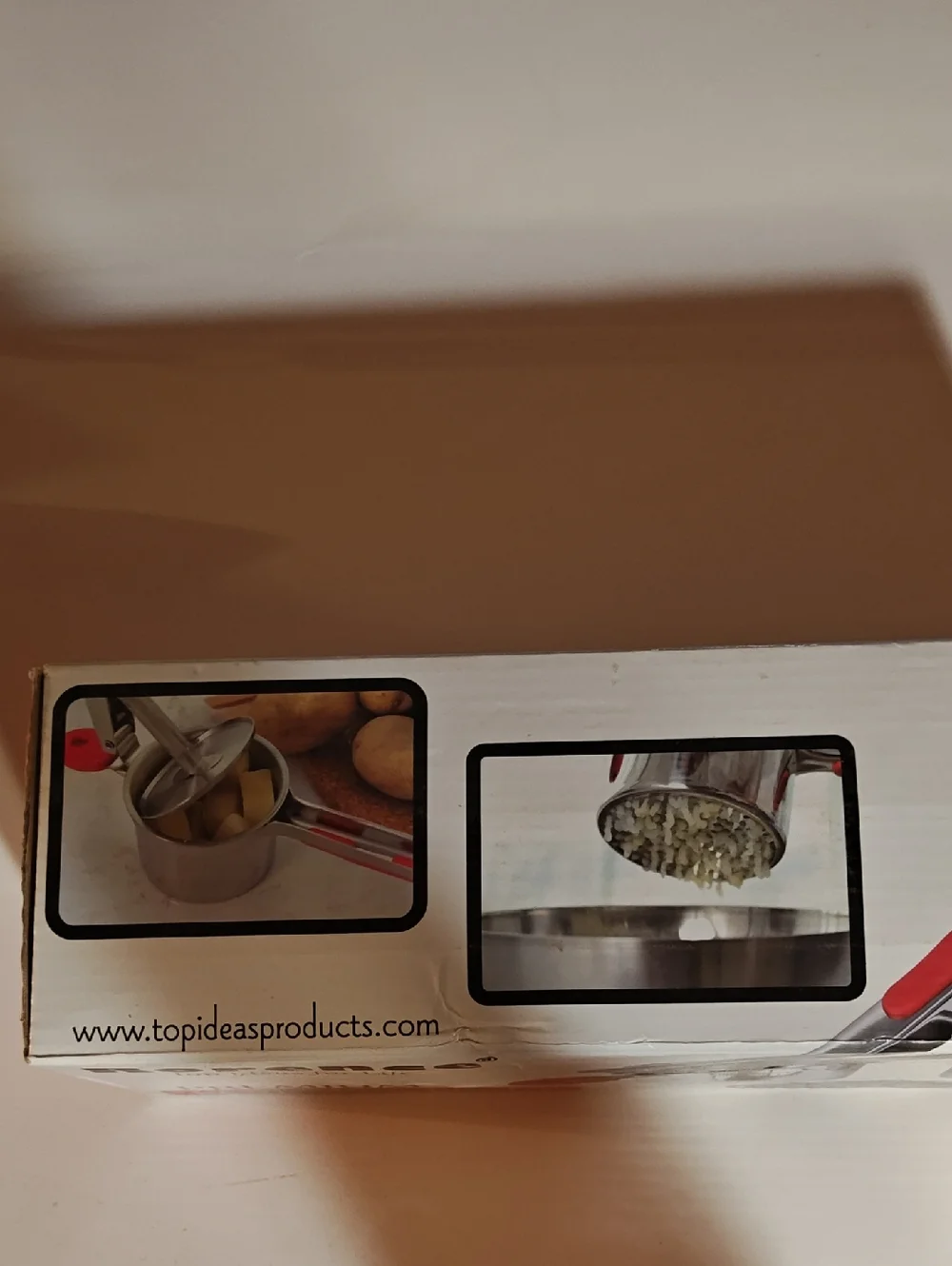 Rorence Premium Potato Ricer - Red & Stainless Steel
